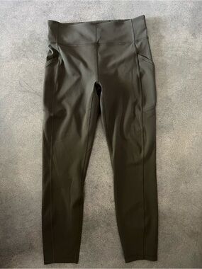 lululemon Olive Green High-Rise Pocket Leggings